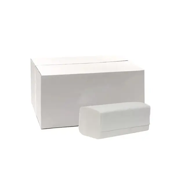 Prosoape hartie pliate V, albe, 150 foi/pachet, 20 pachete/bax