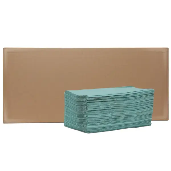 Prosoape pliate hartie verde 200 buc 1 strat 21*23 cm Prosoape pliate hartie verde 200 buc 1 strat 21*23 cm