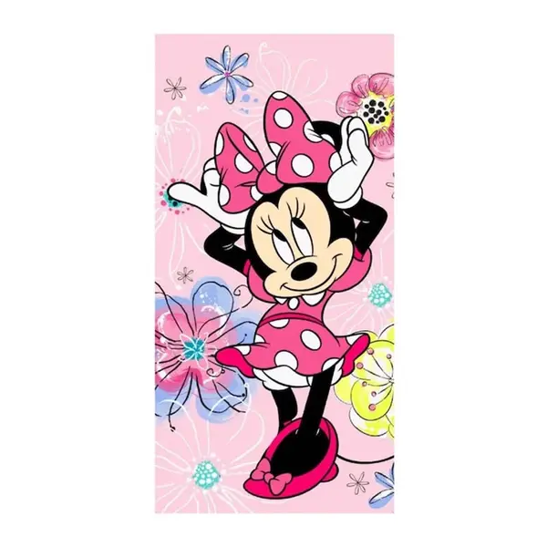 Prosop, 100% bumbac, multicolor, 100x140 cm, Minnie Mouse Engros