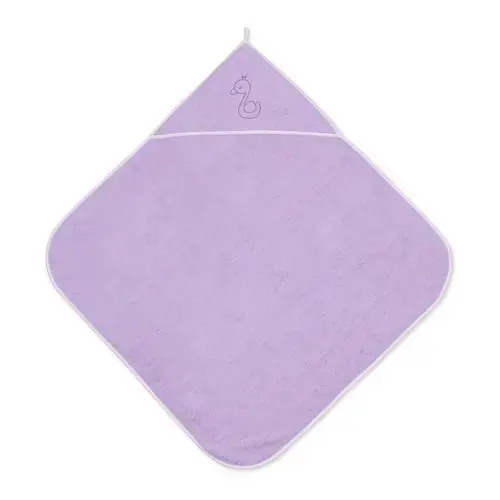 Prosop bebe cu gluga Lorelli, 80x80 cm, Violet