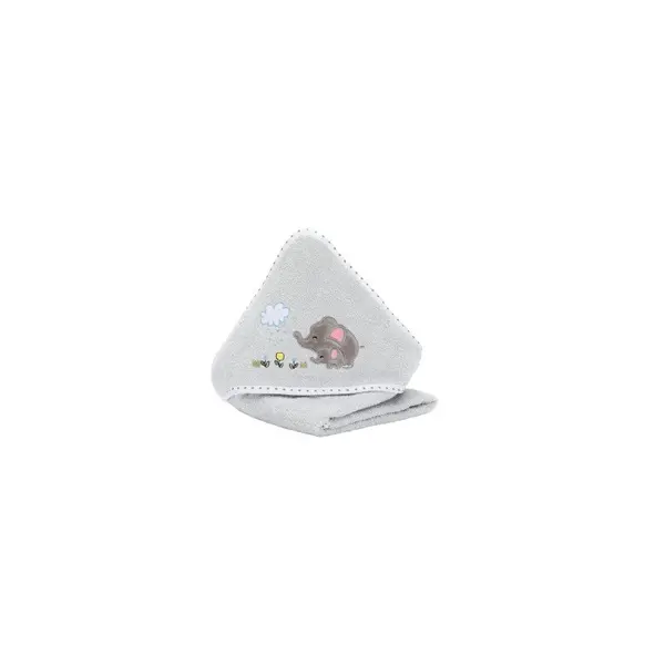 Prosop brodat gri elefant family 75x75 cm Fillikid