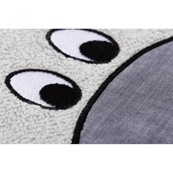 Prosop brodat Hippo grey 75x75 cm Fillikid