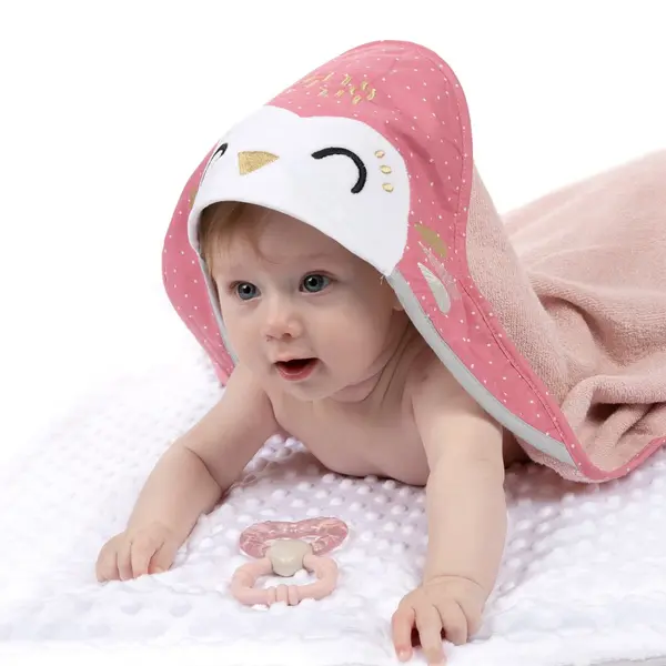 Prosop copii 100x100 cm Owl pink