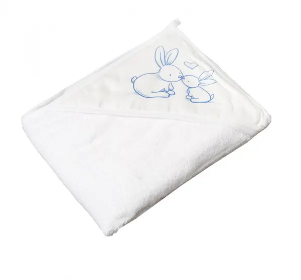 Prosop copii cu capison 80x80 cm Little Bunnies alb