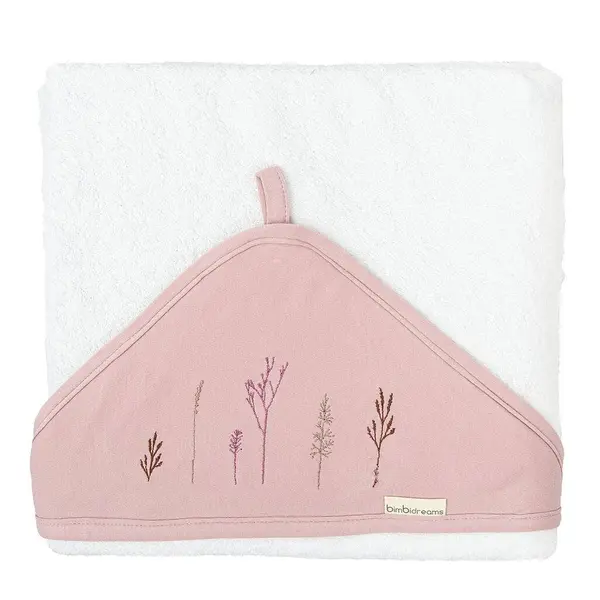 Prosop cu glugă Bimbidreams - Niza, 100 x 100 cm, White/Purple