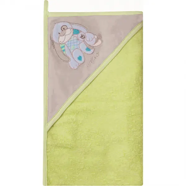 Prosop de baie cu gluga imprimeu velur 100 x 100 cm Womar Zaffiro AN-OW-01-10