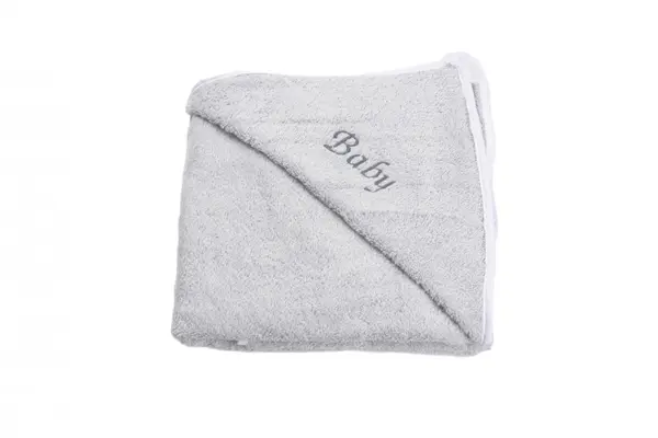 Prosop de baie frotir bumbac gri 75x75 cm