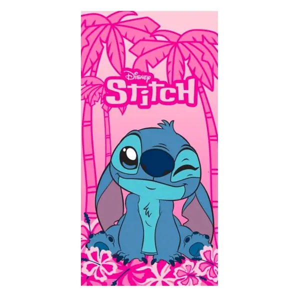 Prosop de baie pentru copii, multicolor, 70x140 cm, Happy, Stitch, Disney Engros