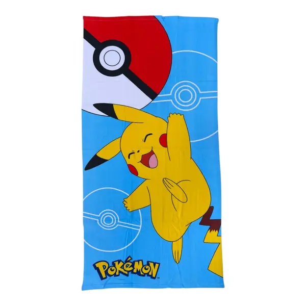 Prosop de baie pentru copii, multicolor, 70x140 cm, Pokemon Engros