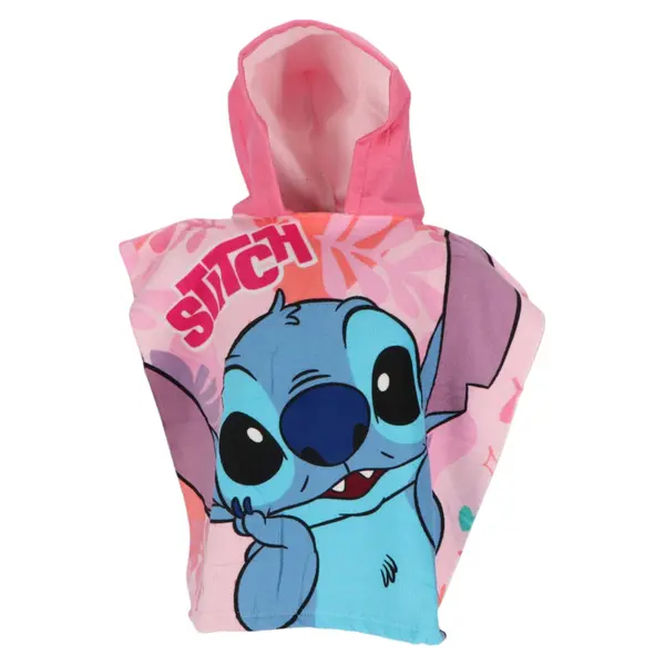 Prosop de baie pentru copii, tip poncho, multicolor, 50x100 cm, So fun, Stitch, Disney Engros