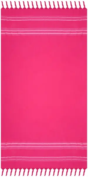 Prosop de plajă Rakla - Nicol, 100% bumbac, ciclamen, 90 х 170 cm