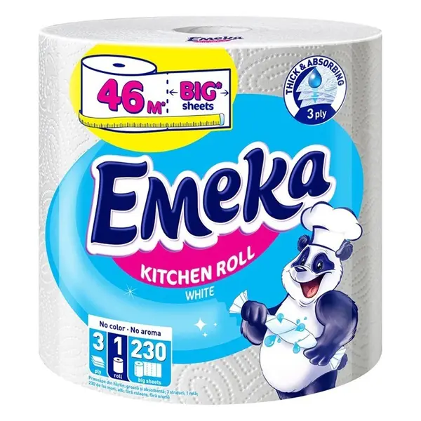 Prosop Hartie Emeka Monorola, Jumbo, 3 Straturi, 46 m