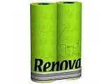 Prosop hartie Renova - culoare verde - 2 role