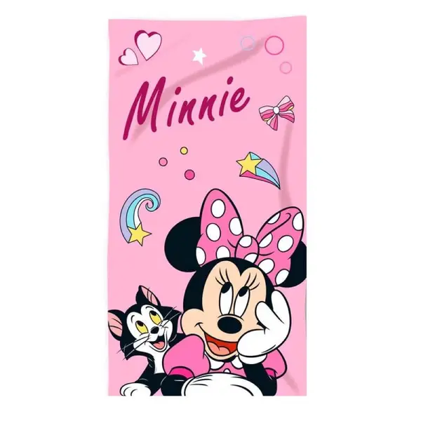 Prosop multicolor, 100% bumbac, 70 x 140 cm, Minnie Mouse Engros