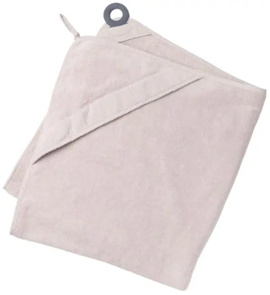 Prosop pentru bebeluși cu accesoriu de dentiție Doomoo - Dry'n Play, 90 x 100 cm, Almond