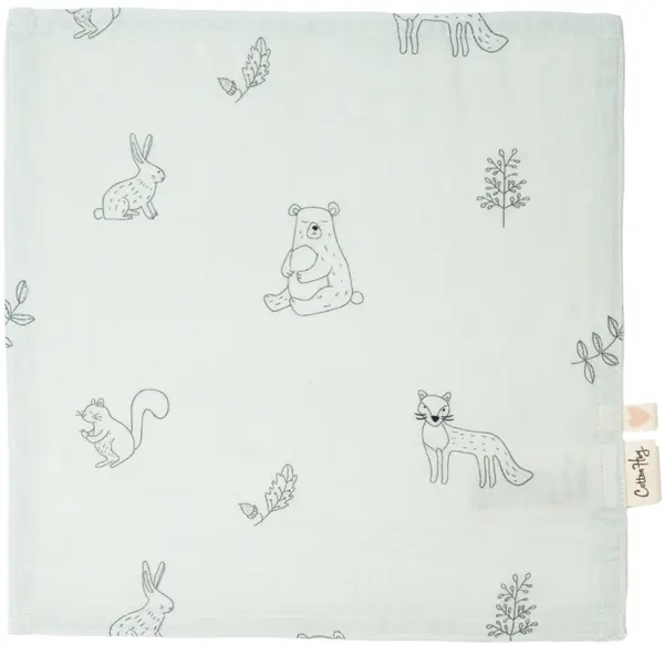 Prosop pentru copii Cotton Hug - Animale de pădure, 30 х 30 cm