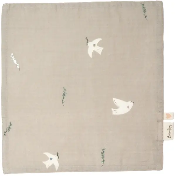 Prosop pentru copii Cotton Hug - Păsări, 30 х 30 cm