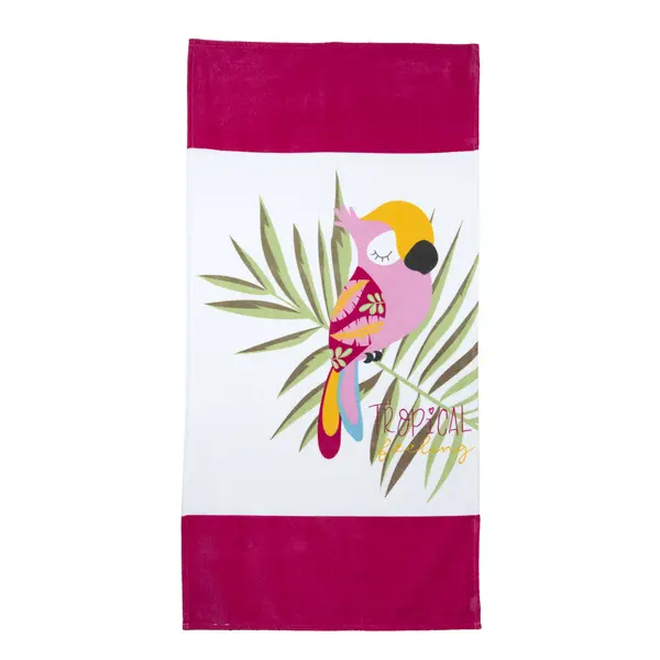 Prosop plaja copii Chicco, alb cu model, 01358-70MC