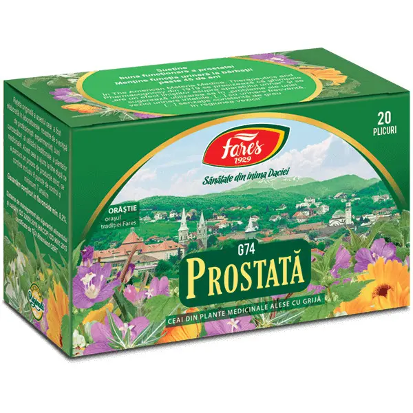 Prostata, G74, ceai la plic. 20 doze, Fares