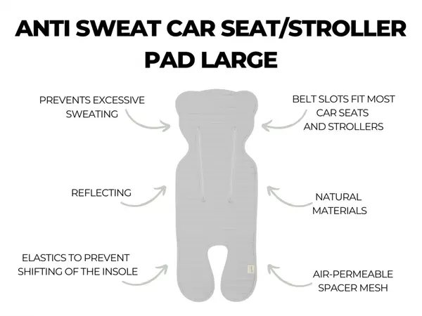 Protectie antitranspiratie 3D pentru carucior parte sport Sand Sleepee