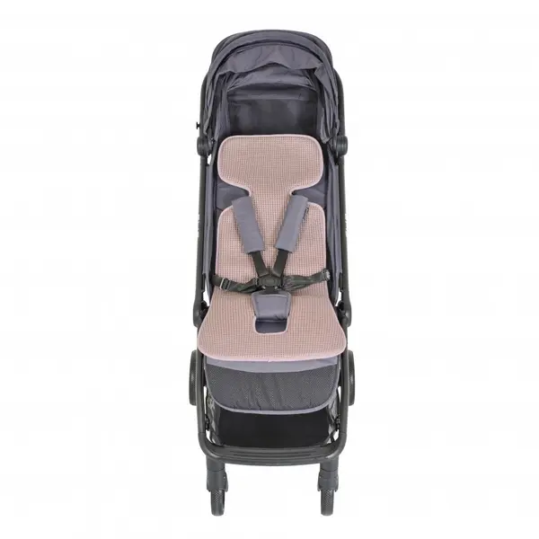 Protectie antitranspiratie Cangaroo AirLuxe Universal Pink pentru carucior, material 3D special, reduce transpiratia, potrivire universala