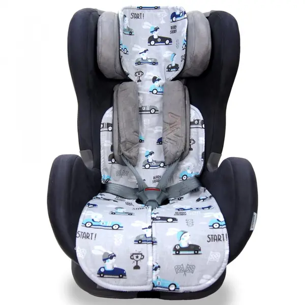Protectie antitranspiratie Kerstin Bunny Drivers, din 100 bumbac cu plasa distantier 3D, compatibilitate universala, dimensiune 87 x 30 cm