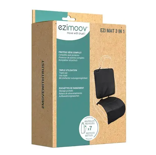 Protectie bancheta Ezimoov 3 in 1 EZ-1201, Eco friendly (Negru)