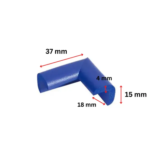 Protectie colturi Car Boy Safety 18x37x15x4mm Albastru
