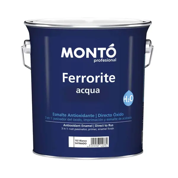 Protectie + Grund + Vopsea, 3in1 tratament ANTIRUGINA pentru suprafetele din Metal, Fier, Otel, Monto 750ml - 750ml - Gri Inchis