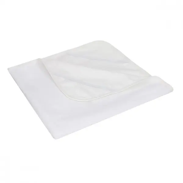 Protectie impermeabila Bocioland White pentru saltea copii 90x40 cm, reutilizabila, suprafata terry cu 82 bumbac
