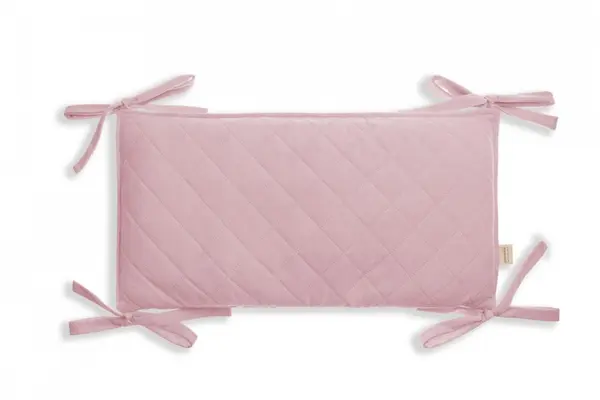 Protectie laterala pentru patut pachet 3x60 cm catifea Rose
