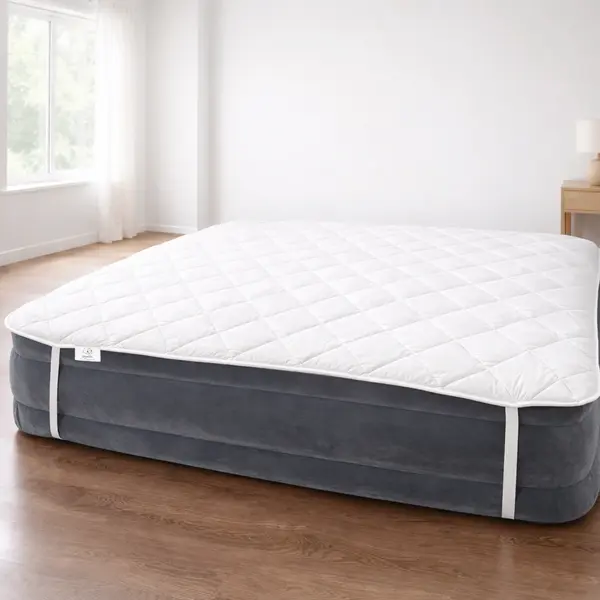 Protectie Saltea Lana Merino 100% LanaWool 180x200 cm 900 g mp Exterior Bumbac OekoTex Clasa 1 Topper Saltea, Alb Alb, 180x200 cm