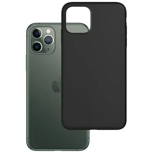 Protectie Spate 3MK Matt Case pentru iPhone 12 Pro Max (Negru)
