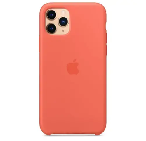 Protectie Spate Apple mwyq2zm/a pentru Apple iPhone 11 Pro, Silicon (Portocaliu)