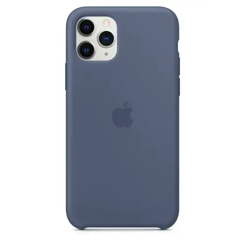 Protectie Spate Apple MWYR2ZM/A pentru Apple iPhone 11 Pro, Silicon (Albastru)