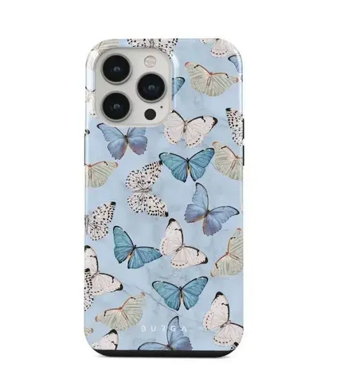 Protectie Spate Burga Dual Layer Give Me Butterflies pentru Apple iPhone 14 Pro Max (Multicolor)