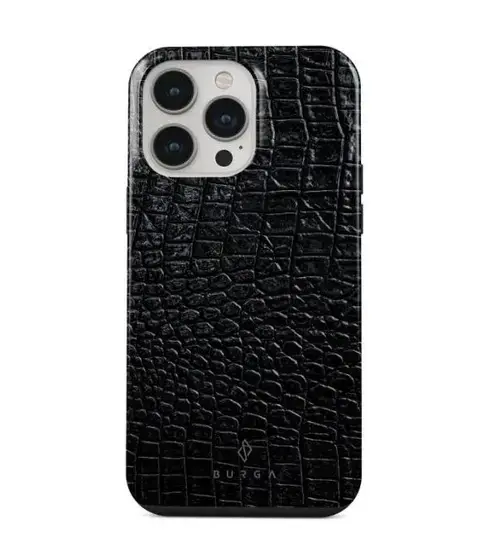 Protectie spate Burga Dual Layer Reaper's Touch pentru Apple iPhone 14 Pro Max (Negru)