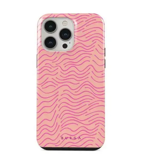 Protectie spate Burga Dual Layer Secret Spot pentru Apple iPhone 14 Pro Max (Roz)