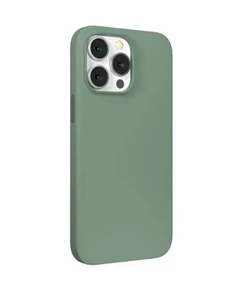 Protectie spate Devia Silicon Nature Series pentru Apple iPhone 14 Pro (Verde)