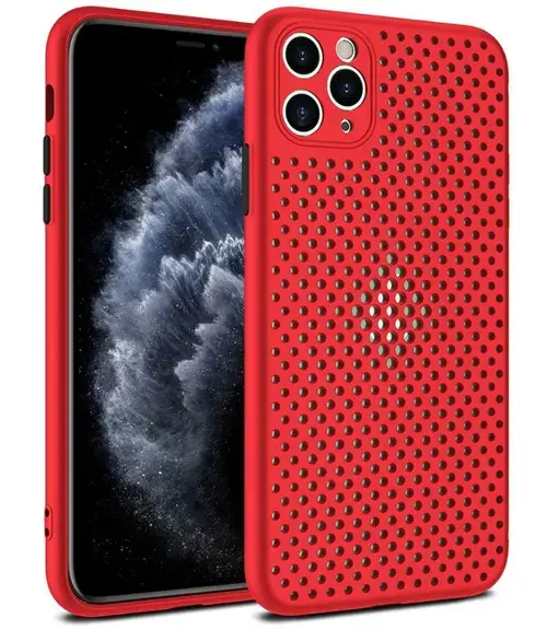 Protectie Spate Lemontti Bubble LEMHBIXIIPR pentru Apple iPhone 12 / 12 Pro (Rosu)