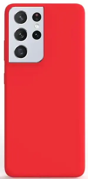Protectie spate Lemontti LEMCLSILS21URD pentru Samsung Galaxy S21 Ultra (Rosu)