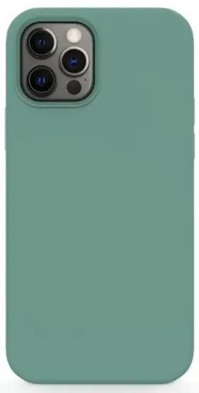 Protectie spate Lemontti Liquid Silicon LEMCLSXIIPMFG pentru iPhone 12 Pro Max (Verde inchis)