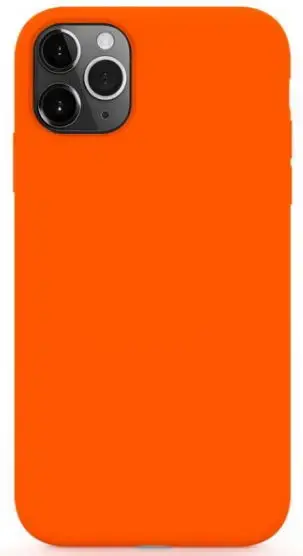 Protectie spate Lemontti Liquid Silicon LEMCLSXIPOR pentru iPhone 11 Pro (Portocaliu)