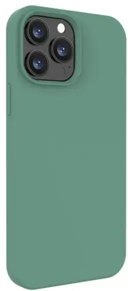 Protectie Spate Lemontti Liquid Silicon LHLSI13PMFG pentru Apple iPhone 13 Pro Max (Verde)