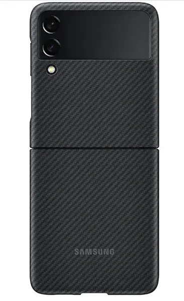 Protectie spate Samsung EF-XF711SBEGWW pentru Samsung Galaxy Z Flip 3 5G (Negru)
