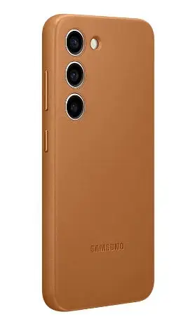 Protectie Spate Samsung Leather EF-VS911LAEGWW pentru Samsung Galaxy S23 (Maro)