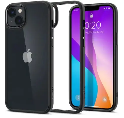 Protectie Spate Spigen Ultra Hybrid ACS05041 pentru Apple iPhone 14 (Negru)