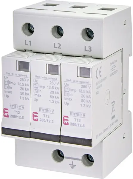 protectie supratensiuni etitec v t12 280/12,5 3+0 002442905