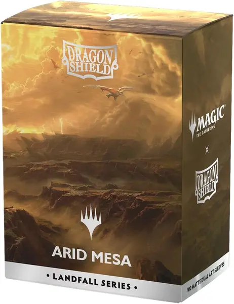 Protecții pentru carduri Dragon Shield - Matte Dual Art Sleeves Standard Size, Landfall Series: Arid Mesa (100 buc.)