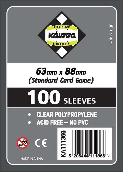 Protecții pentru cărți de joc Kaissa Sleeves 63 x 88 mm (MTG Card Game) - 100 buc.